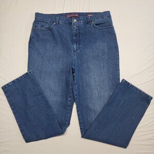 Gloria Vanderbilt  Amanda Jeans Womens 16 Long High Rise Straight Leg 36 X 32